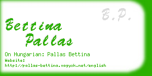 bettina pallas business card